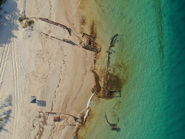 moretonisland-drone-queensland-shipwreck